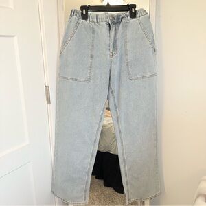 Stretchy Straight Leg Jeans